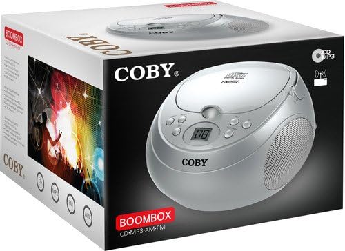 Coby CD Boom Portable Boom com rádio MP3 e AM/FM