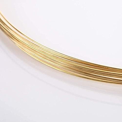 Fios de latão Yuesfz 5m/16,4ft Linha sólida de cobre H62 Cu Metal Free para arame de latão de jóias artesanais
