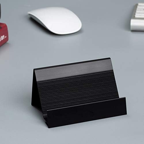Titular de cartão de visita Aluminum Business Card Display Organizador de desktop, pacote de nova série Série 2