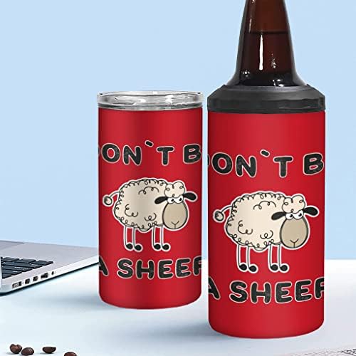 Não seja uma lata mais fria isolada de ovelh