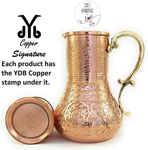 YDB, você merece melhor cobre de cobre YDB, de cobre, feito à mão, arremessador de cobre de 45 onças e 7,7 onças