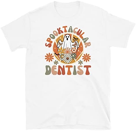 Camisa de Halloween do dentista, camiseta do dentista de Halloween, camiseta do dentista assustador