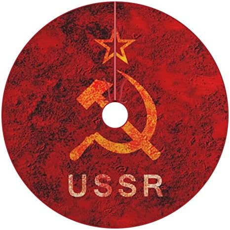 Símbolo da URSS Star Hammer e Salia de Natal Fale de Natal Ornamentos de Natal Vintage Decorações de Natal