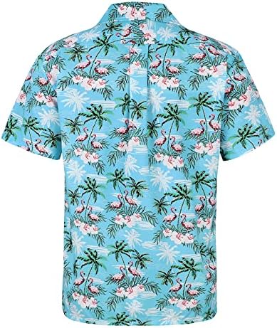 Camisas havaianas para homens Button Casual Down Beach camisetas masculinas Camisas florais de manga