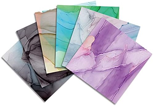 Desacoco Marborw Scrapbook Paper Pad 6x6, papel de desconto em aquarela, colorido de papel de cartolina