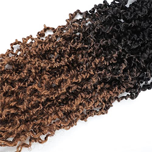 28 paixão pré-torcida torção omber cor majestade paixão senegalesa torção Curly Crochet Hair Braid para mulheres