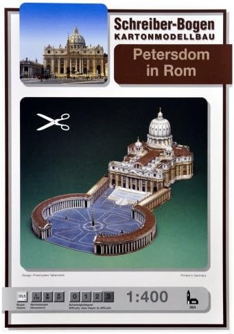 Schreiber-Bogen St. Peter's Basílica no modelo de cartão Roma