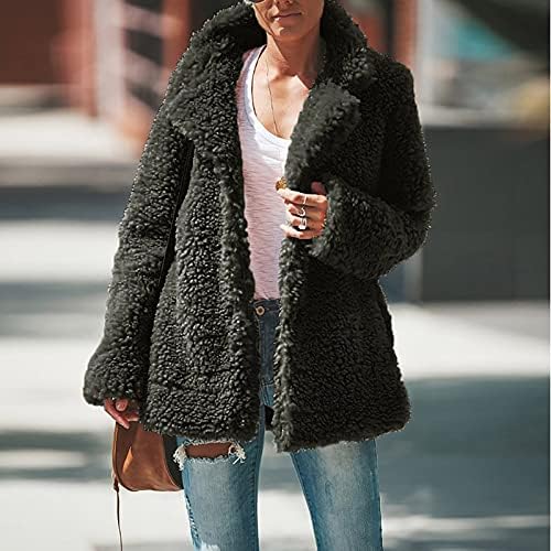 Uofoco aviso de casacos fêmeas mola feminina lindas jaqueta de manga longa lapela de lapela