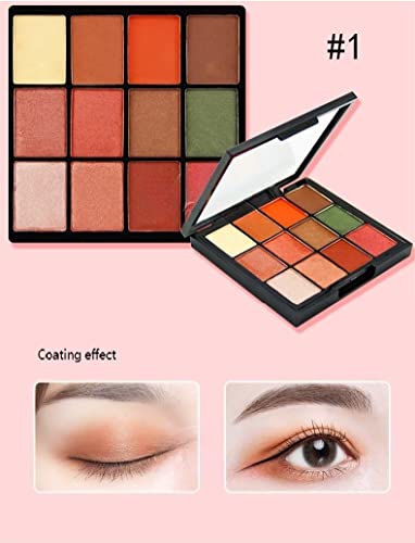 Yarlady 12 Color Professional Makeup Eyeshadow Palette Paleta Matte Shimmer Shimmer, dura e impermeável maquiagem