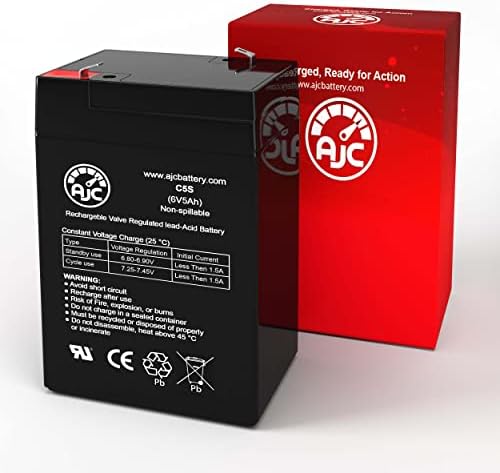 Diâmetro dmu6-4.5 6V 5AH Bateria de chumbo com chumbo - esta é uma substituição da marca AJC