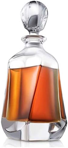 Sobriedade Whisky Glass Decanter, 700ml de óculos de uísque de decanter de cristal, perfeito para casa, restaurantes
