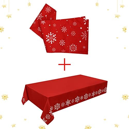 Toclagem de mesa de Natal de decoração de decoração de Natal - Tabela de Natal - Tabela de Natal