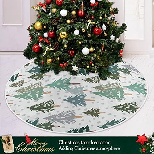 Salia de árvore de Natal da floresta de pirro de Natal 36 polegadas decoração para casa para saia de árvore
