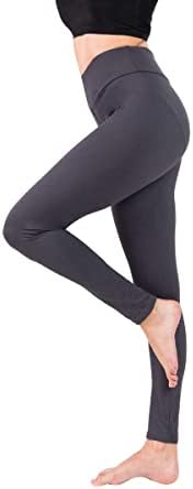 Baihetu High Casé Leggings com bolso interno Super Soft Yoga Pants for Women