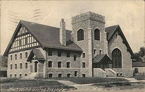 A Segunda Igreja Presbiteriana Unida Xenia, Ohio Oh cartão postal original