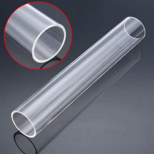 Tubo de vidro orgânico de tubo acrílico transparente de ZeroBegin, tubo oco de plástico, fácil