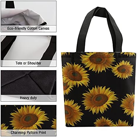 Sacola de tela Ecomex para mulheres, sacolas de bolsas grandes bolsas de lona reutilizável, bolsa de ombro para
