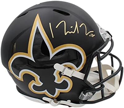 Mike Thomas assinou o capacete da NFL autêntico da NFL Autentic AMP Speed ​​Autentic - capacetes autografados