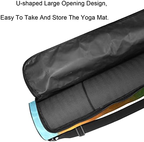 Laiyuhua Yoga Mat Bag, bolsa de ginástica de ioga com zíperas duplas para mulheres e homens
