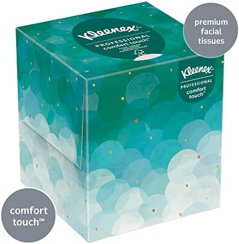 Kleenex Professional Facial Tissue Cube for Business, caixa de lenços de papel na vertical, 6 pacotes/estojo, 6