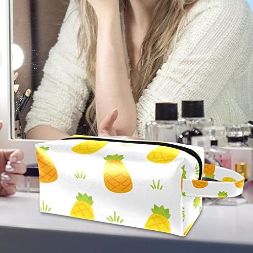 Padrões de frutas Viagem Bolsa de maquiagem sacos cosméticos para mulheres, sacola organizadora à prova