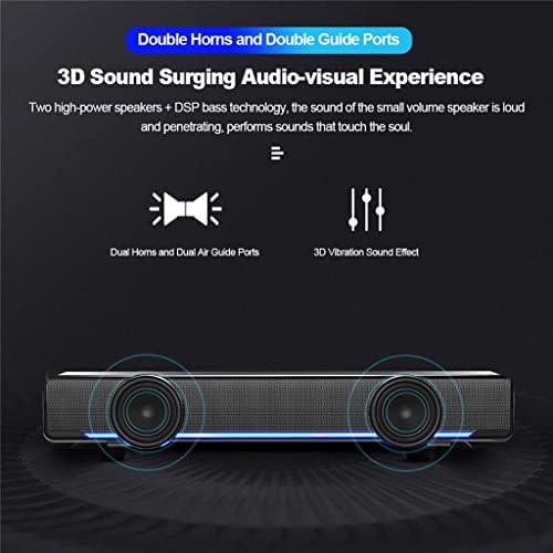 SDFGH 3,5 mm Audio + USB Wired Computer Speaker estéreo