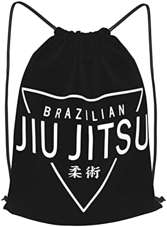 Jiu Jitsu Triangle Drawtring Backpack simples esportes ao ar livre knappack saco de ginástica portátil