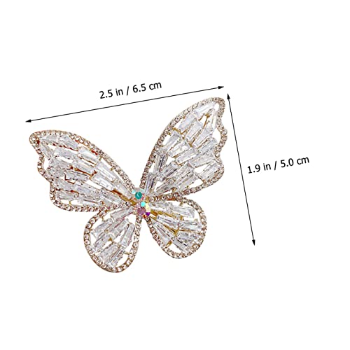 Mikinona 5pcs Ornamento elegante para garotas de noiva Garra Rhinestone Clips Hairpin Sparkle Party Butterflies
