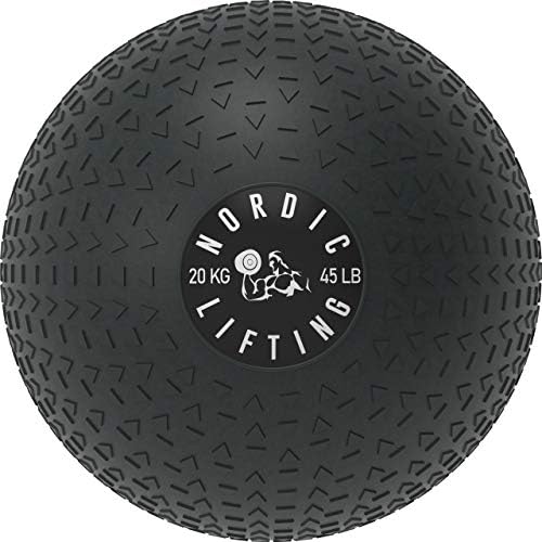 Nordic Lifting Slam Ball 45 lb pacote com bola de parede 25 lb