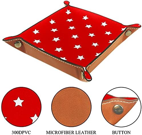 Bandejas de mesa do escritório de Tacameng, estrelas patrióticas vermelhas, bandeja de manobrista