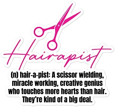 Teegarb Hairapist hilário que significa descrição do estilista de penteado humorístico