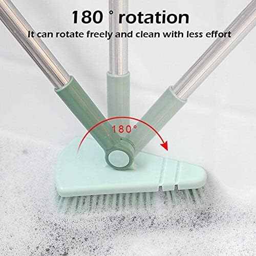 Escova de limpeza de ladrilhos da banheira com alça de chuveiro de chuveiro comprido ferramenta