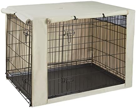 Tampa de Cobertão de Cães Polyster Hicaptain - Capa de canil durável à prova de vento para Caixa de Wire Crate Proteção ao ar livre interna 01