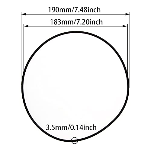 OTHMRO 1PCS Nitrile Rubber O-rings, 2,65 mm Fio DIA 141,3mm od métrica de vedação nitrila NBR arruelas de