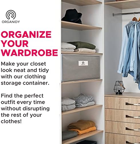 Organidy Organizador de roupas de guarda -roupa para jeans - Organizadores do armário e armazenamento, gavetas