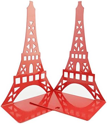 Winterworm moderno Paris Eiffel Tower Metal Decorativo Livro de Livros Fim Organizador para