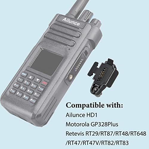 Adaptador de áudio RETEVIS para conector de 2 pinos Walkie Talkies Compatível RT29 RT87 RT48