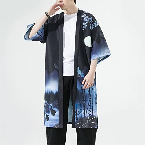 Long Kimono Cardigan Cardigan Jacket estilo de seidarise