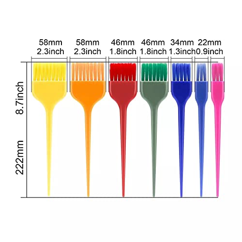 Hair Styling Hair Color Beauty Brush Salon Barber Dye Tool 7pcs embalados