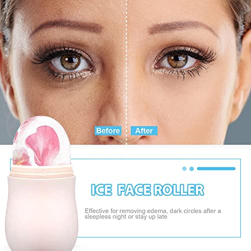 Rolo de gelo para o rosto, atualização de rolo de gelo para o rosto/olho/pescoço, rolo facial à prova de vazamentos,