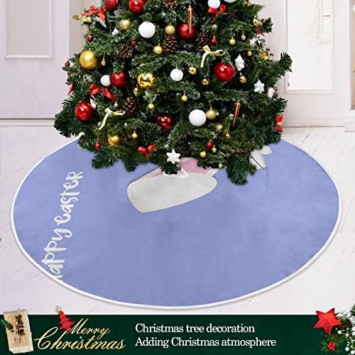 Decoração de saia de árvore de Natal Alaza, pequena saia de mini árvores Ornamento de 35,4 polegadas