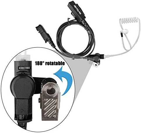 RETEVIS vigilância walkie talkie fone with mic, compatível com motorola xpr3300e xpr3300 xpr3500e