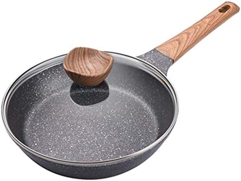 Shypt 20-28 cm de pedra médica fritura não fritura pan wok panqueca bife sem fumaça com uso de capa para fogão