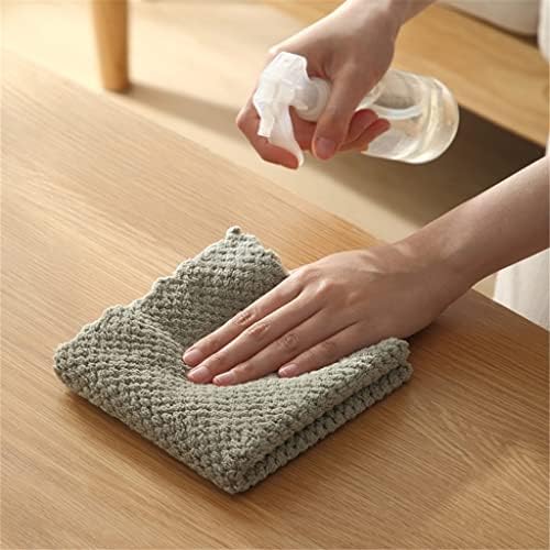 Sawqf 5pcs Microfiber Dish Pano Toalha absorvente de óleo antiaderente Para toalhas domésticas multifuncionais