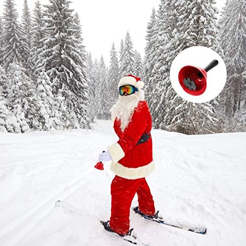 Nolitoy 3pcs Handbells Red Musical Christmas Hand Bell Dinner Hand Bell Hand Hand Bell Bells Christams