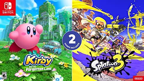 Splatoon 3 Standard - Nintendo Switch [Código Digital] e Kirby e The Forgotten Land - Standard - Nintendo