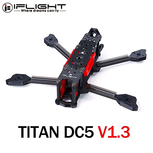 Titan DC5 V1.3 5 polegadas 222mm FPV HD FreeStyle Frame com 5mm ARM Compatible DJI Air Unit/NazGul 5140 Prop para
