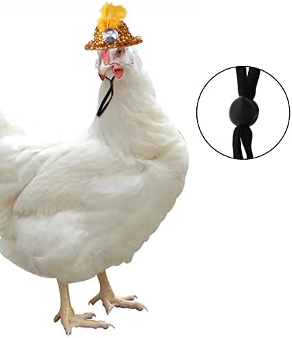 Chapéus de frango de brinquedos para galinhas, moda pequenos animais de estimação Acessórios de frango engraçados