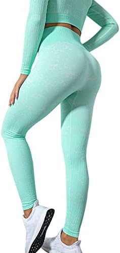 Calça de ioga de cintura alta feminino calças de fitness brilhantes calças de ioga calças de ginástica