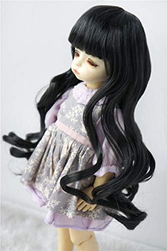 Doll Wigs JD148 6-7 polegadas de 16 a 18 cm de comprimento Vora Princess Wave Doll Wigs 1/6 yosd sintético Mohair